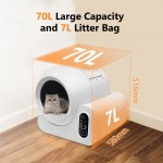 【AutoScoop】Smart 70L Self-Cleaning Litter Box with APP Control - No More Manual Scooping 【AutoScoop】Smart 70L Self-Cleaning Litter Box with APP Control - No More Manual Scooping