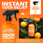 ANGRY ORANGE Pet Odor Eliminator for Dog and Cat Urine, Carpet Stains, and Strong Smells – Citrus Cleaner with Natural Orange Oil – 24 oz