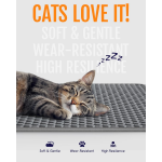 Powools Cat Litter Mat - 23.2" x 14.6" Small Litter Box Mat with Double Layers, Urine-Proof and Non-Slip Litter Trapping Mat, Easy to Clean Kitty Litter Mats for Floor, Scatter Control, Grey Powools Cat Litter Mat - 23.2" x 14.6" Small Litter Box Mat with Double Layers, Urine-Proof and Non-Slip Litter Trapping Mat, Easy to Clean Kitty Litter Mats for Floor, Scatter Control, Grey